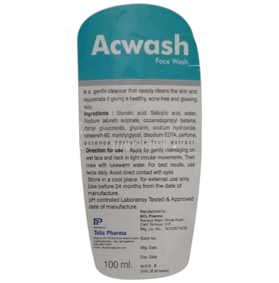 acwash facewash 100 ml